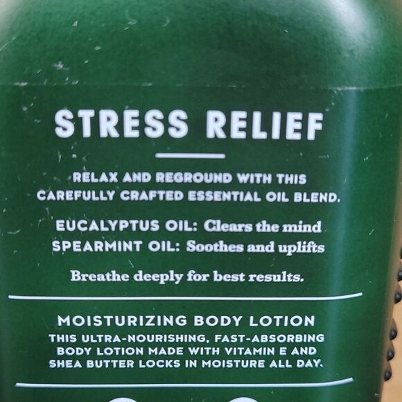 Bath & Body Works Aromatherapy Stress Relief Eucalyptus Spearmint Body L… - Picture 5 of 6